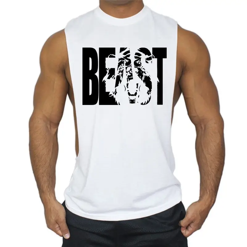 Men's Red Beast Graphic Sleeveless T-Shirt - Image 12
