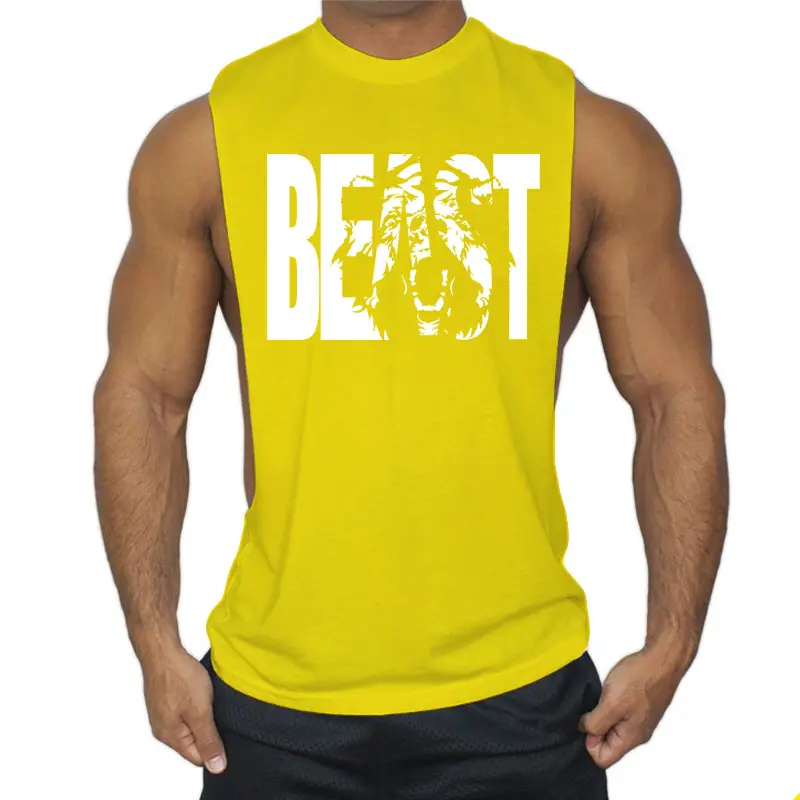 Men's Red Beast Graphic Sleeveless T-Shirt - Image 5
