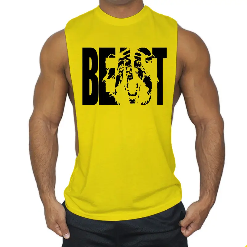 Men's Red Beast Graphic Sleeveless T-Shirt - Image 6