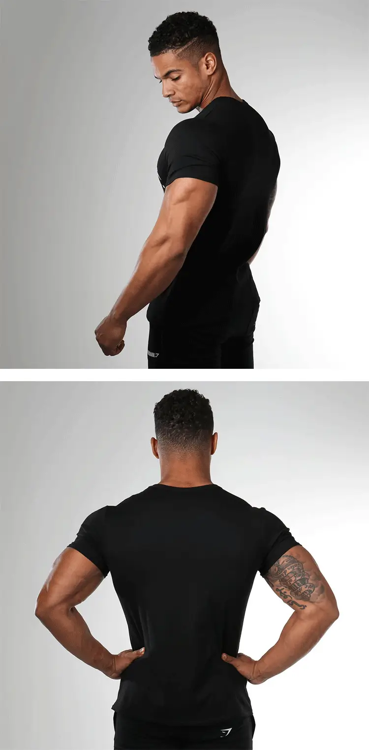 Men's No Pain No Gain Fitness T-Shirt White Short Sleeve — feature 14