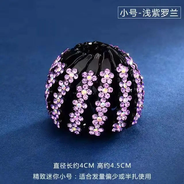 New Bird's Nest Rhinestone Hair Clip for Women - Image 28