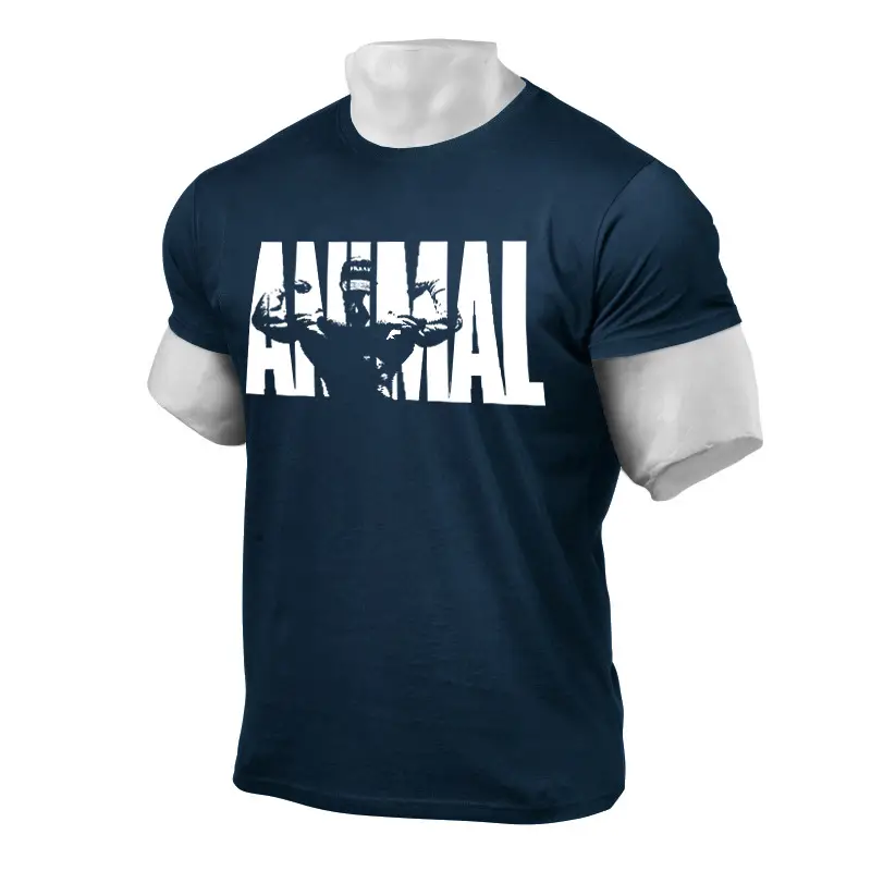 Men's ANIMAL Graphic T-Shirt Navy Short Sleeve - Image 7