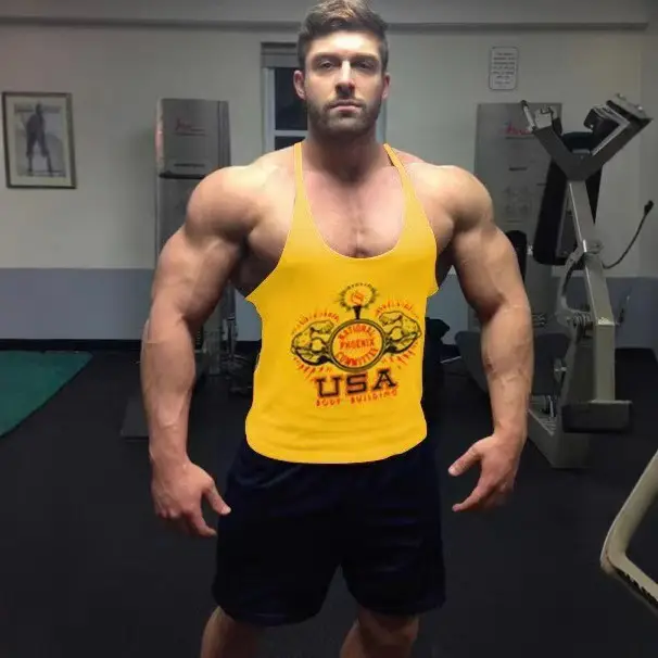 Blue Marvel Men's Bodybuilding Sports Camisole - Image 9
