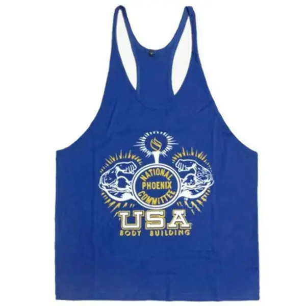 Blue Marvel Men's Bodybuilding Sports Camisole - Image 10