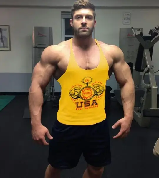 Blue Marvel Men's Bodybuilding Sports Camisole - Image 4