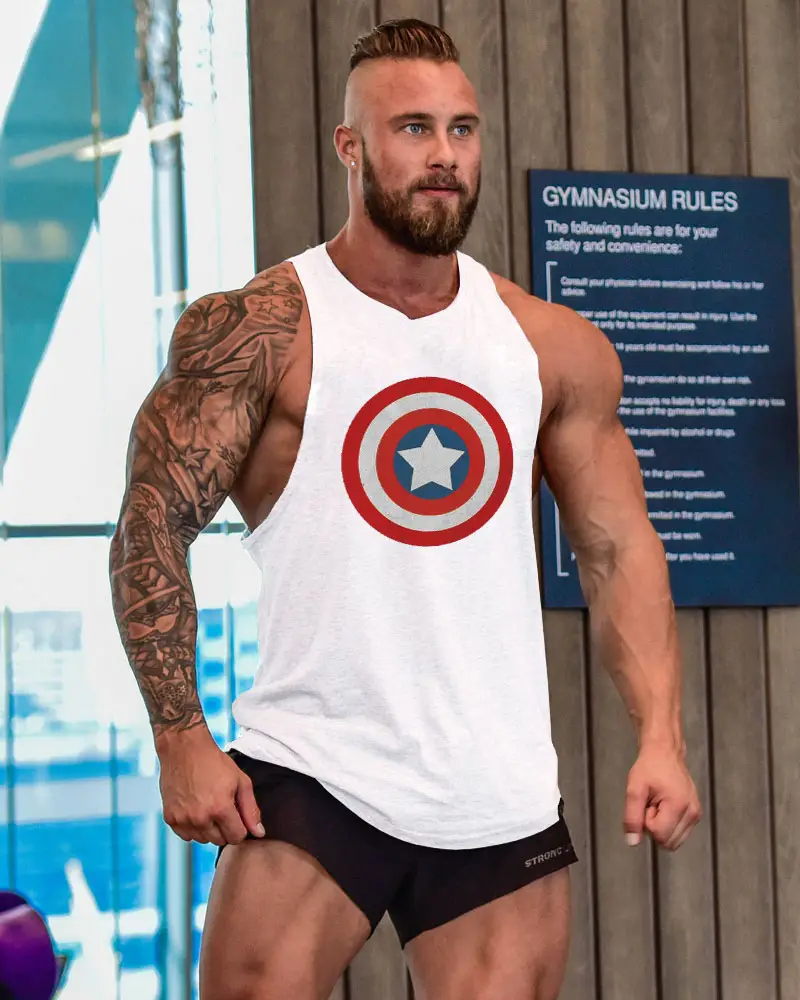 Blue Sports Vest for Men Muscle Fit Vest - Image 8