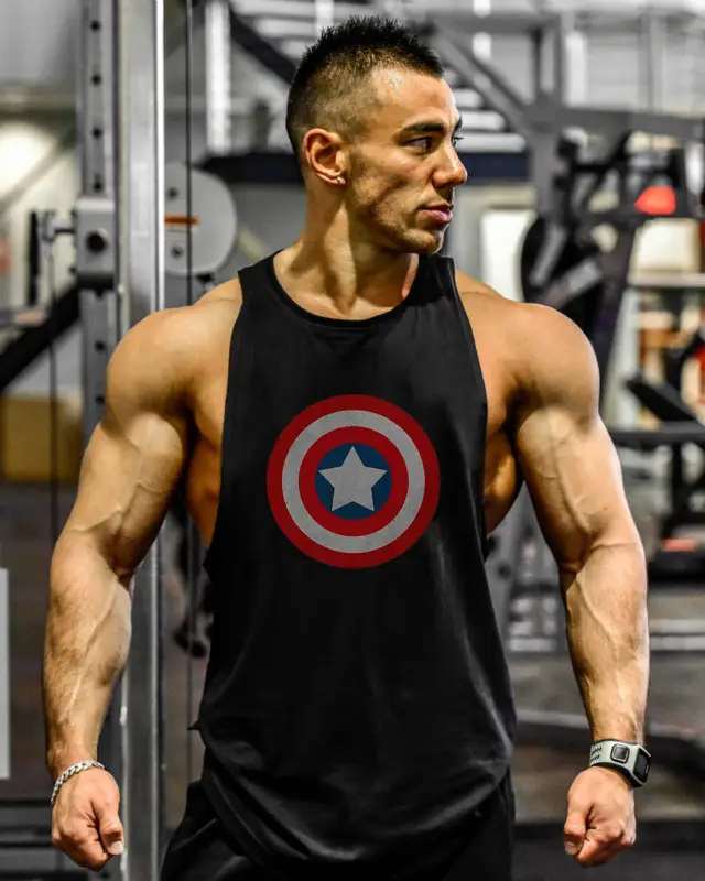 Blue Sports Vest for Men Muscle Fit Vest — feature 2