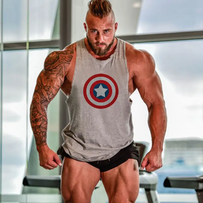 Blue Sports Vest for Men Muscle Fit Vest - Image 4