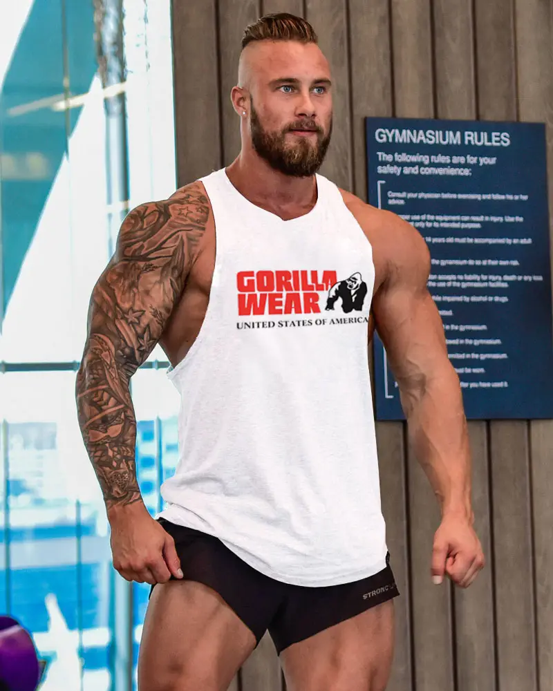 Gorilla Wear Men's Yellow Sports Vest — feature 3