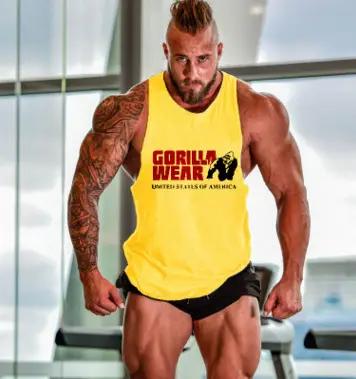 Gorilla Wear Men's Yellow Sports Vest — feature 6