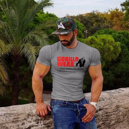 Men's Blue Gorilla Fitness T-Shirt Round Neck - Image 17