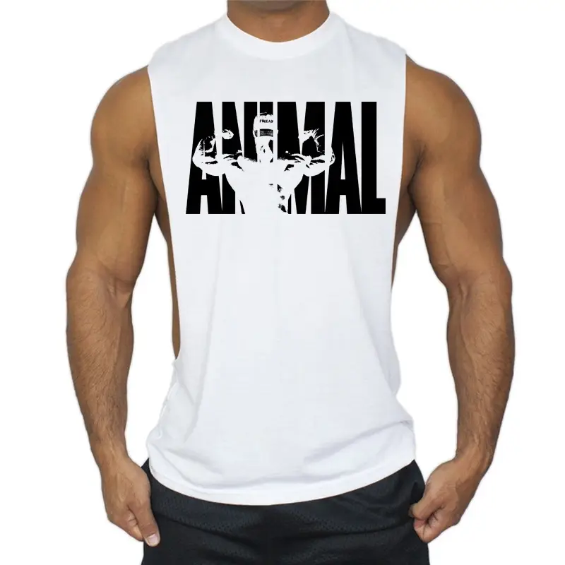 Men's White Batman Graphic Sleeveless T-Shirt