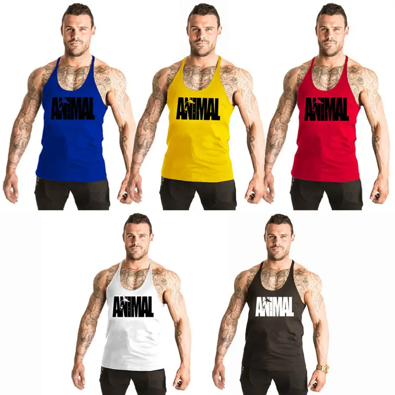 Men's Blue ANIMAL Bodybuilding Vest
