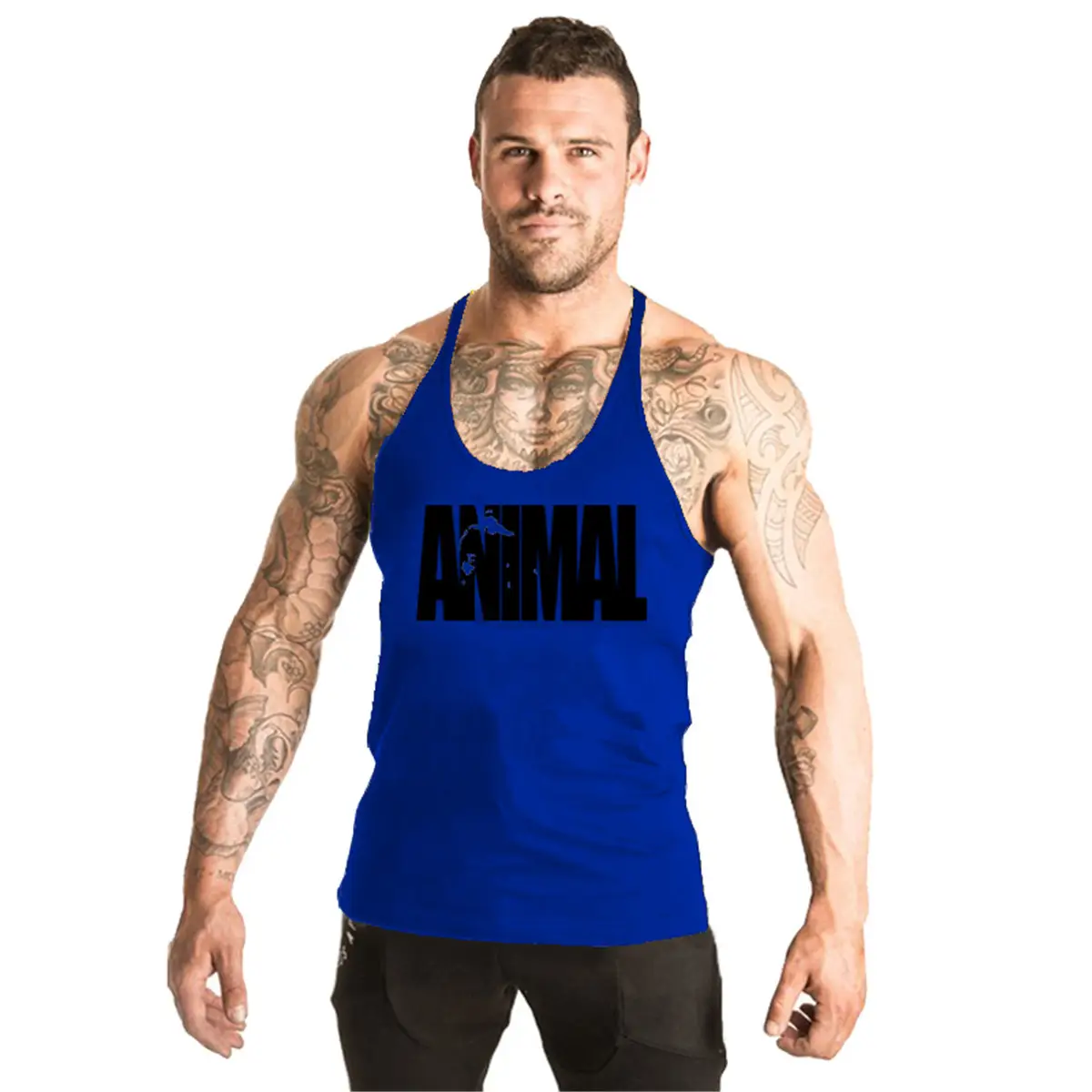 Men's Blue ANIMAL Bodybuilding Vest
