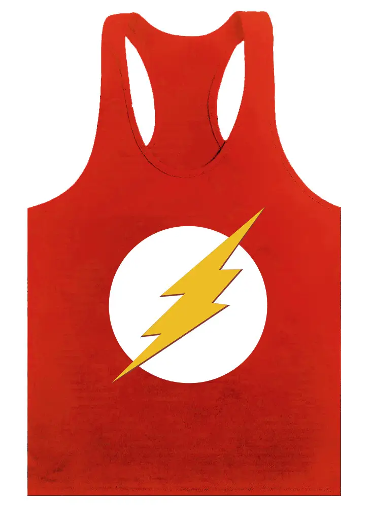 Men's Yellow Lightning Camisole Vest for Workout