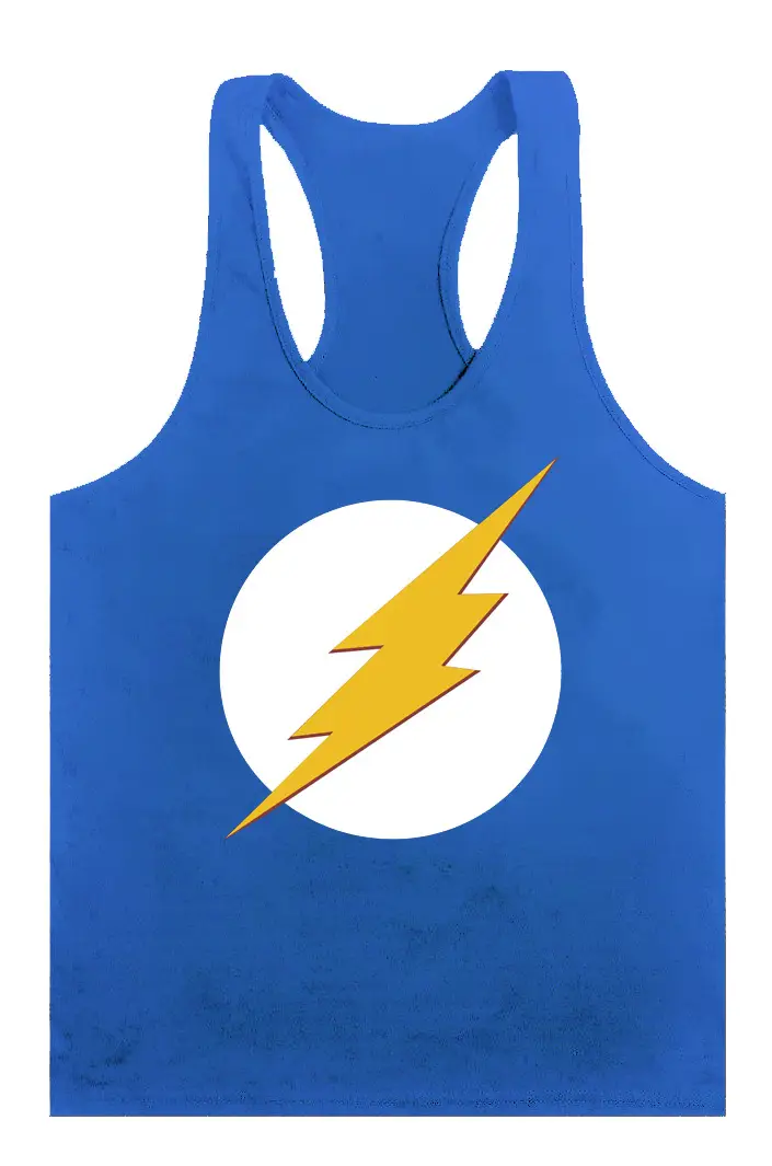 Men's Yellow Lightning Camisole Vest for Workout