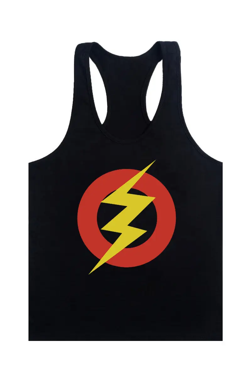 Men's Yellow Lightning Camisole Vest for Workout