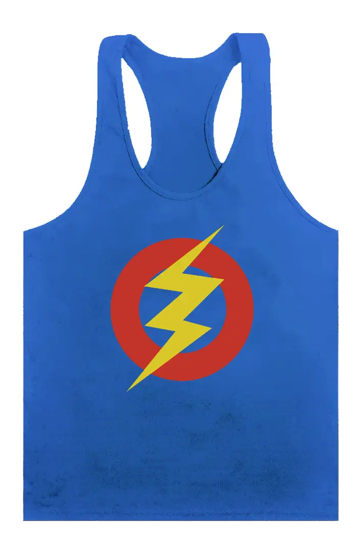 Men's Yellow Lightning Camisole Vest for Workout