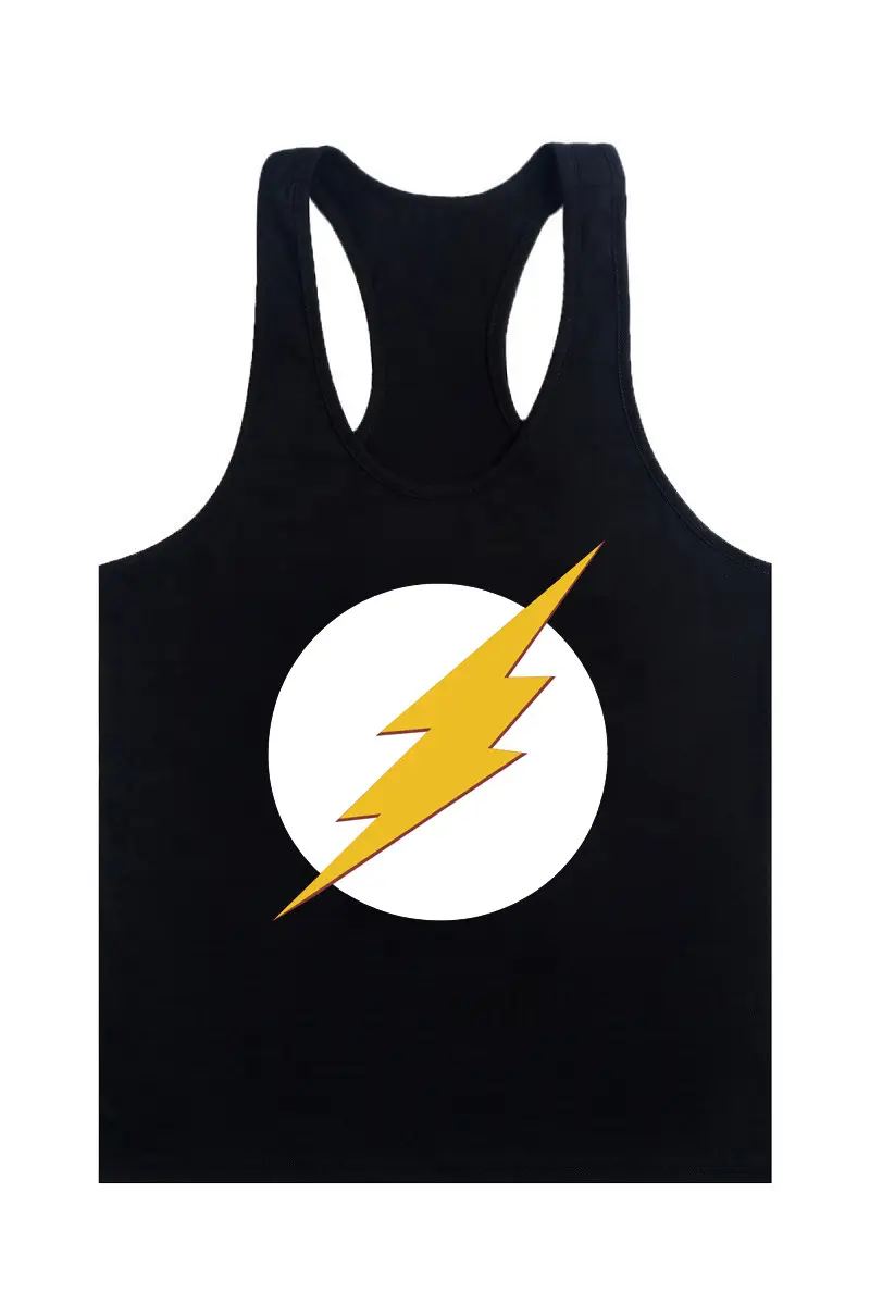 Men's Yellow Lightning Camisole Vest for Workout