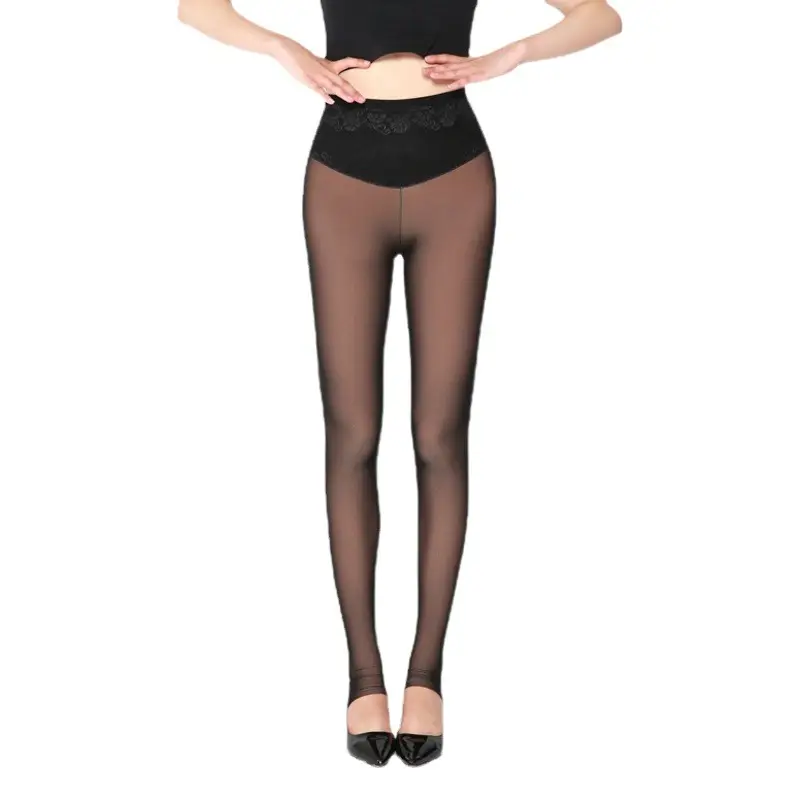 Spring Thin Mesh High Waist Slim Belly Leggings