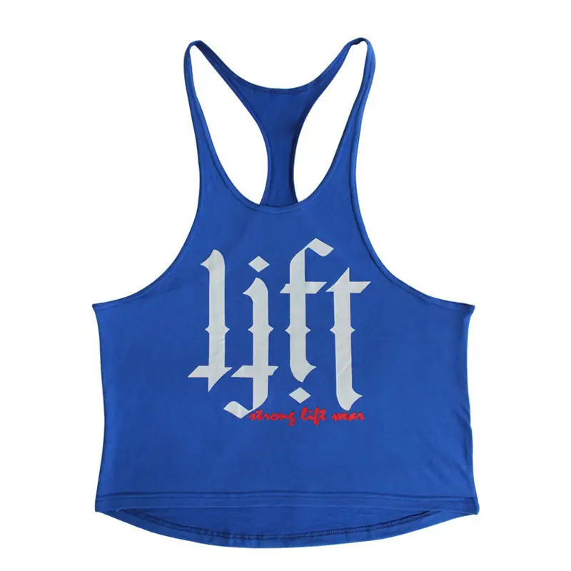 Blue CrossFit LIFT Men's Bodybuilding Camisole - Image 11