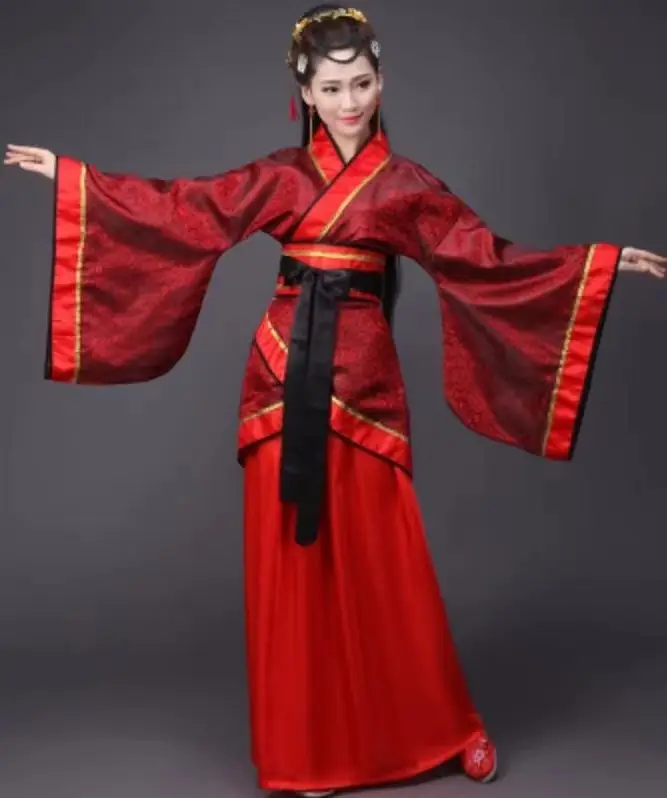 Han Costume Red Black Qu'e Fairy Dance Costume - Image 15