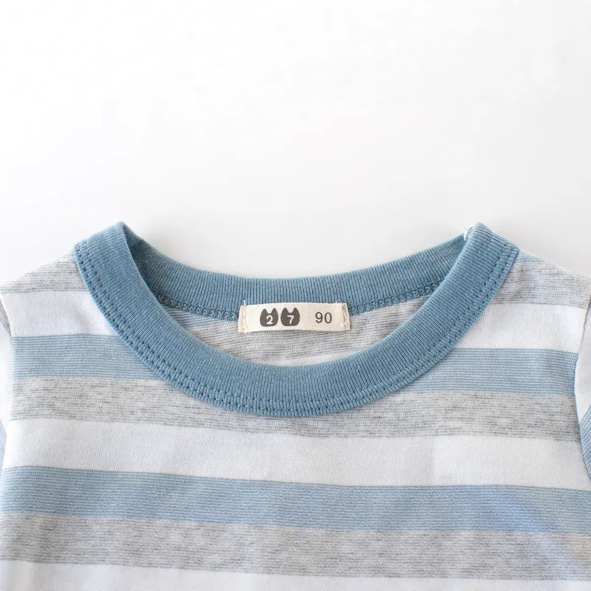 Summer Striped Cotton T-Shirt for Boys Small Medium - Image 2