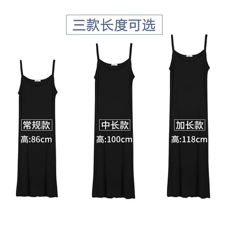 Women Extra Long Inner Skirt Modal Grey Large - Image 16