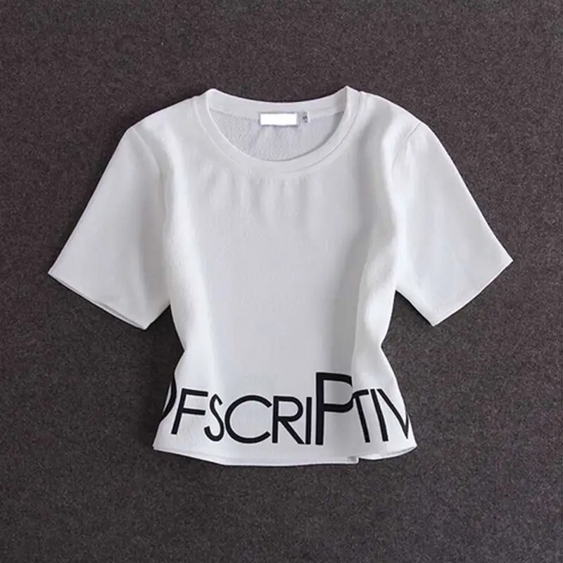 Women White Striped T-Shirt & Pants Set - Image 5