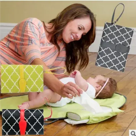 Portable Foldable Baby Diaper Pad Storage Change Pad