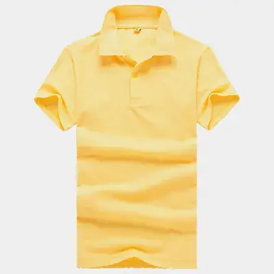 Lapel T-Shirt Red 100% Cotton Men Women