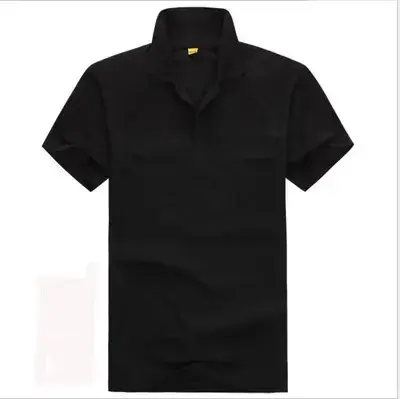 Lapel T-Shirt Red 100% Cotton Men Women