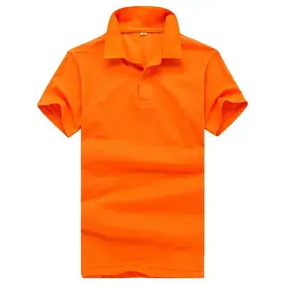 Lapel T-Shirt Red 100% Cotton Men Women