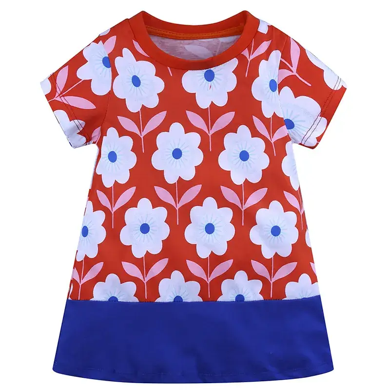 Girls Striped T-Shirt with Heart Embroidery Pink - Image 6