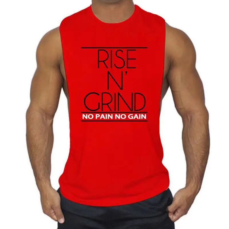 Men's Red Batman Sleeveless Fitness Vest - Image 16