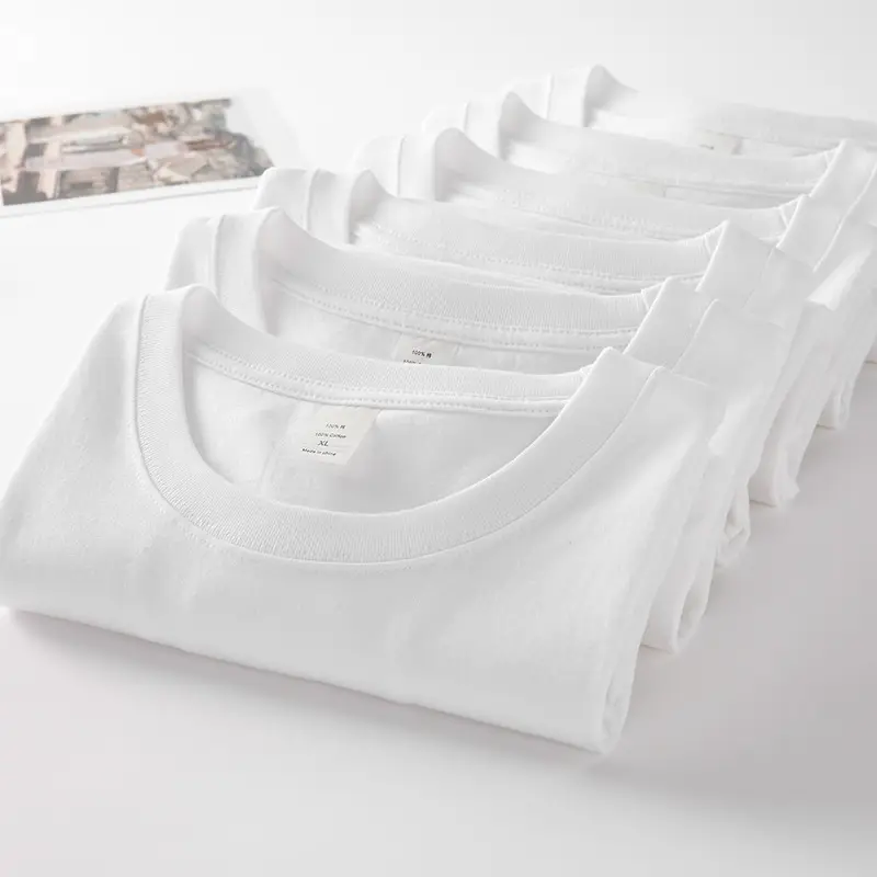 White Heavy Cotton T-Shirt for Men Women Plus Size - Image 3