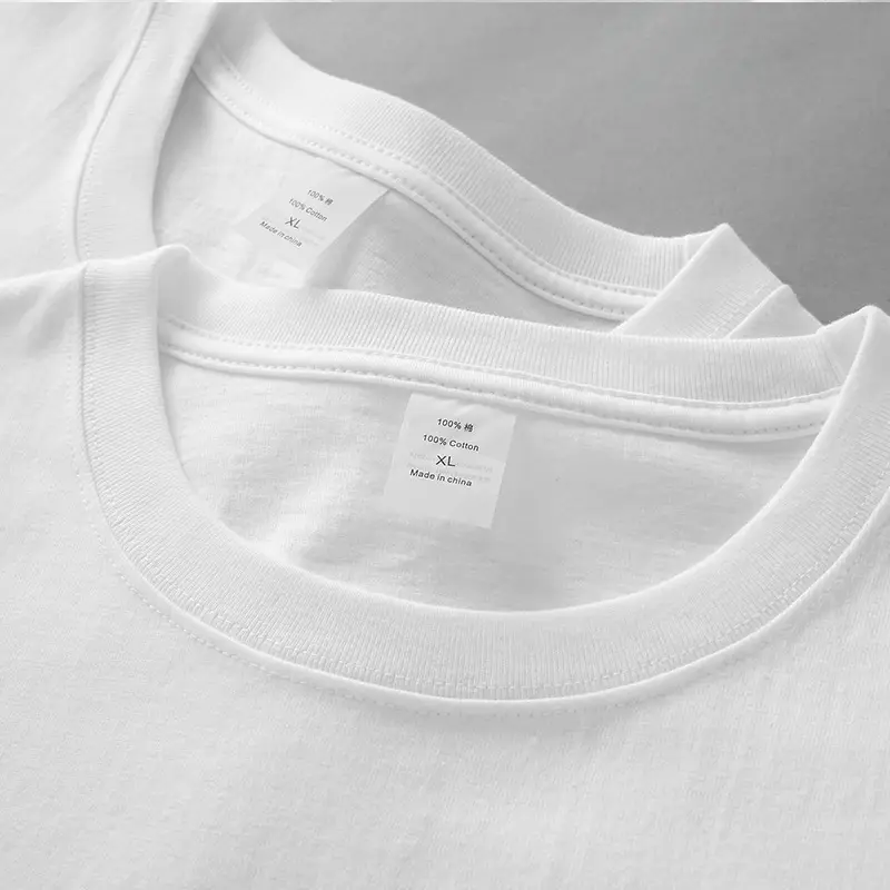 White Heavy Cotton T-Shirt for Men Women Plus Size - Image 5
