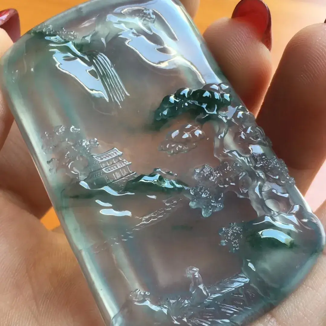 Jade Laughing Buddha Water Pendant Wholesale - Image 4