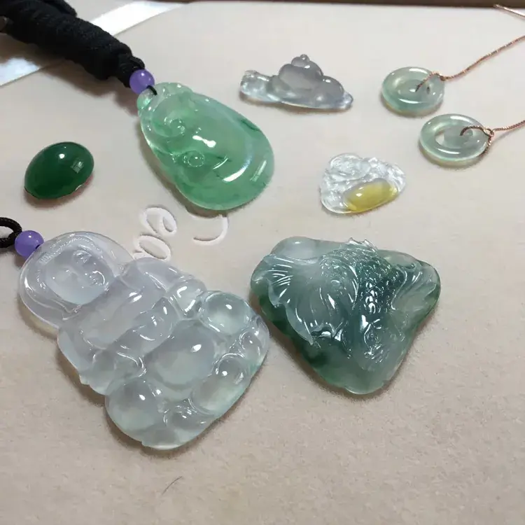 Jade Laughing Buddha Water Pendant Wholesale