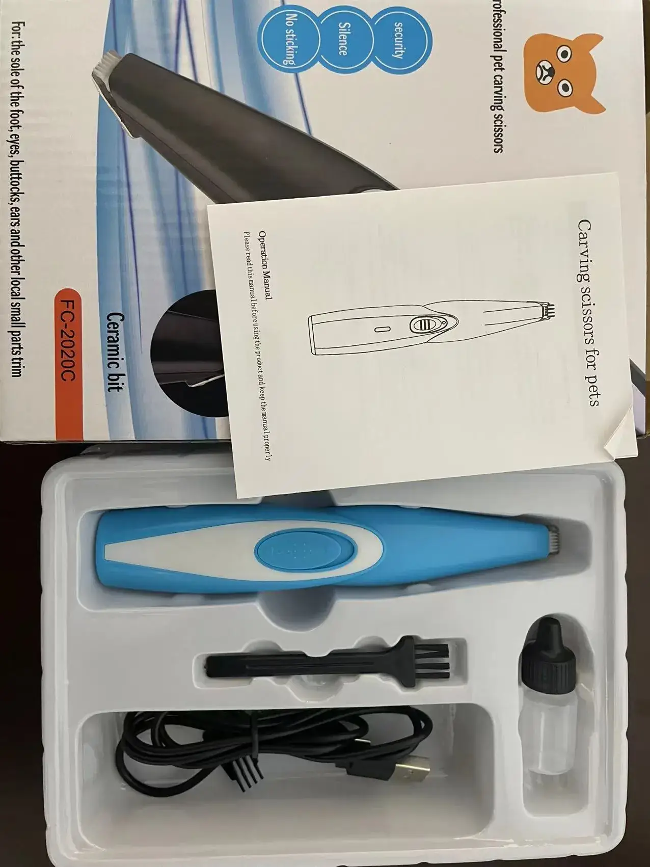 Pet Hair Clipper & Trimmer Set for Cats Dogs - Image 3