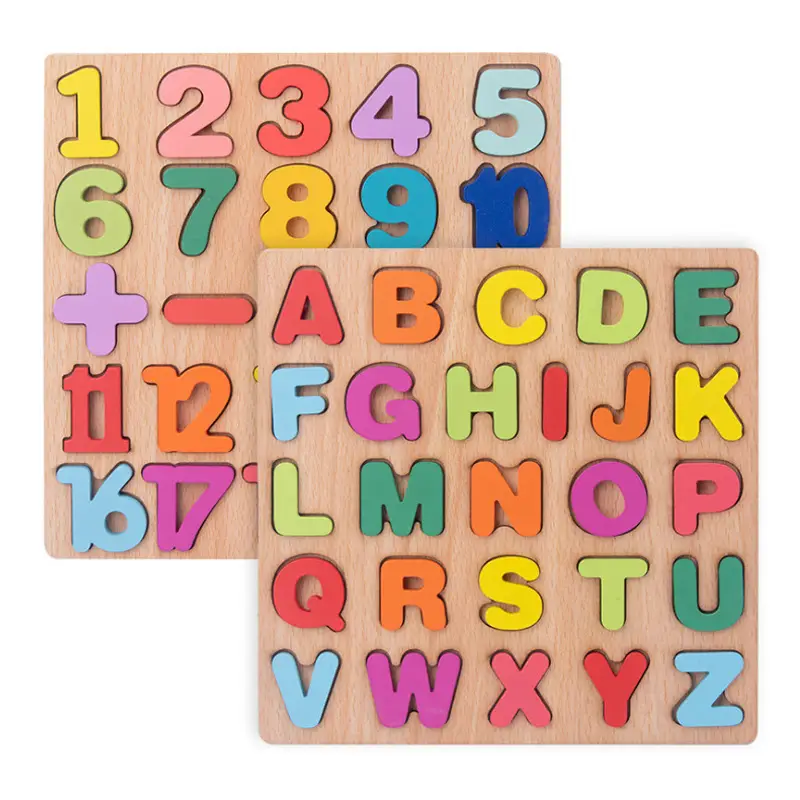 3D Wooden Jigsaw Puzzle Number & Letter for Kids - Image 14