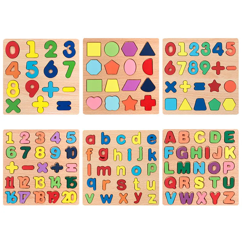 3D Wooden Jigsaw Puzzle Number & Letter for Kids - Image 17