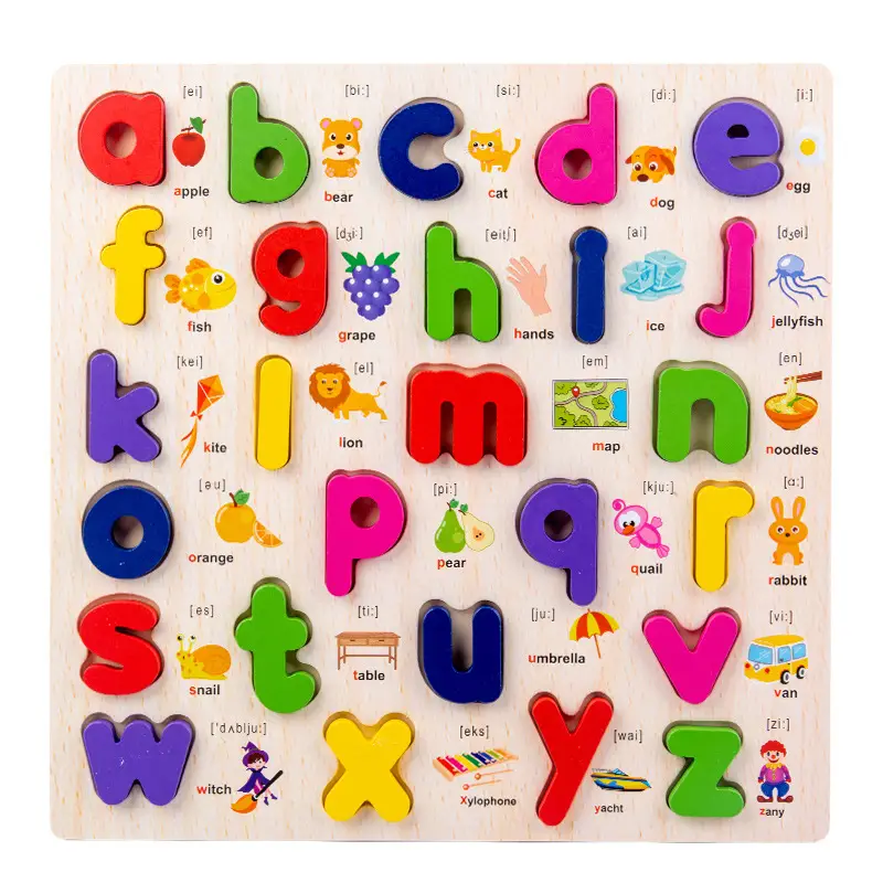 3D Wooden Jigsaw Puzzle Number & Letter for Kids - Image 10