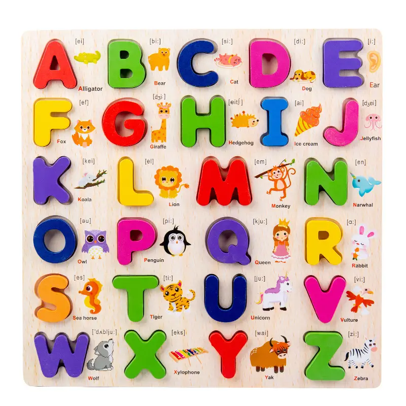 3D Wooden Jigsaw Puzzle Number & Letter for Kids - Image 11