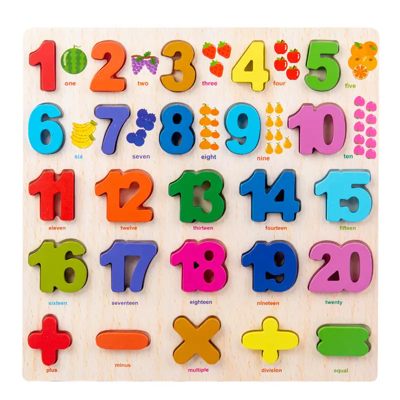 3D Wooden Jigsaw Puzzle Number & Letter for Kids - Image 12