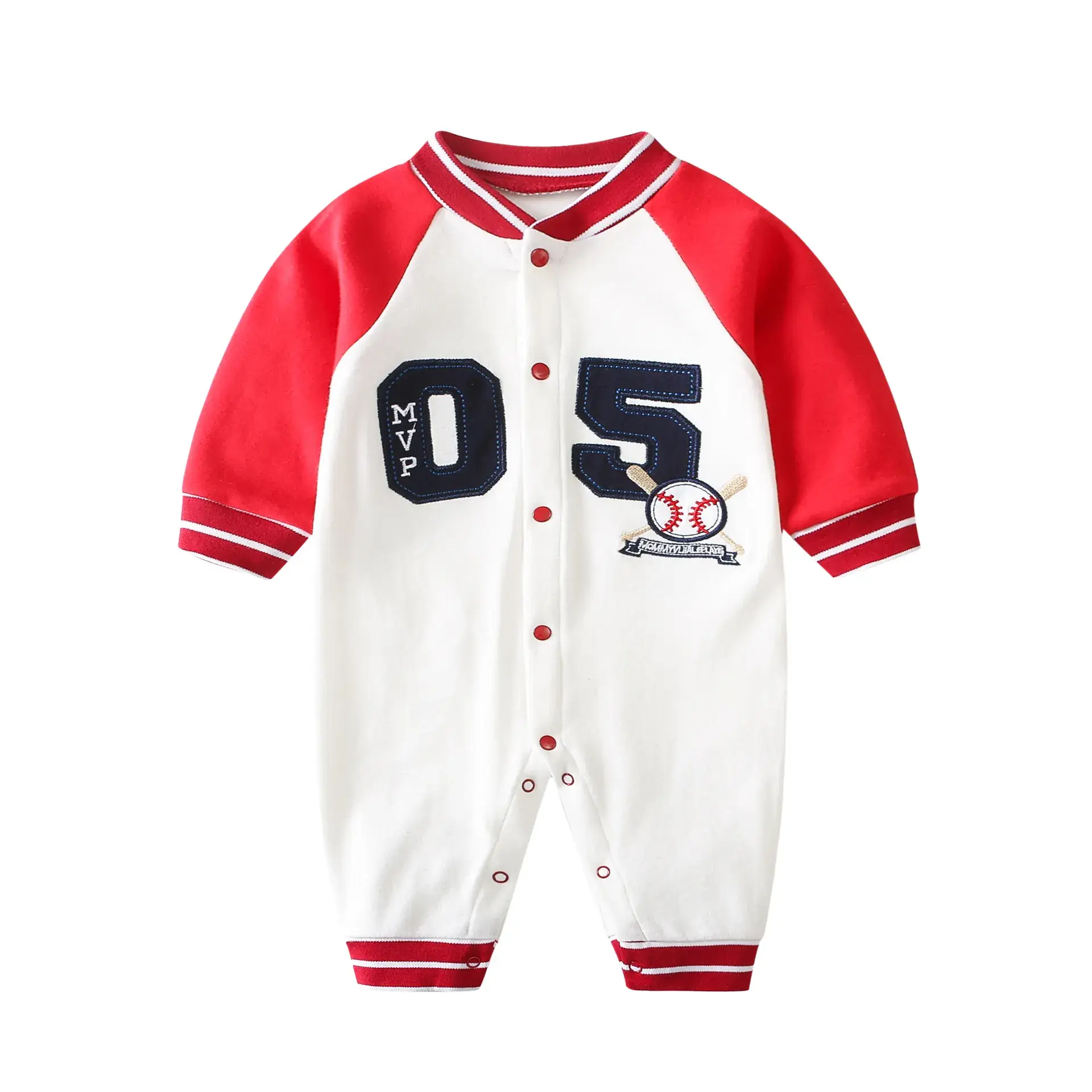 Newborn Baseball Pajamas for Boys Girls - Image 3