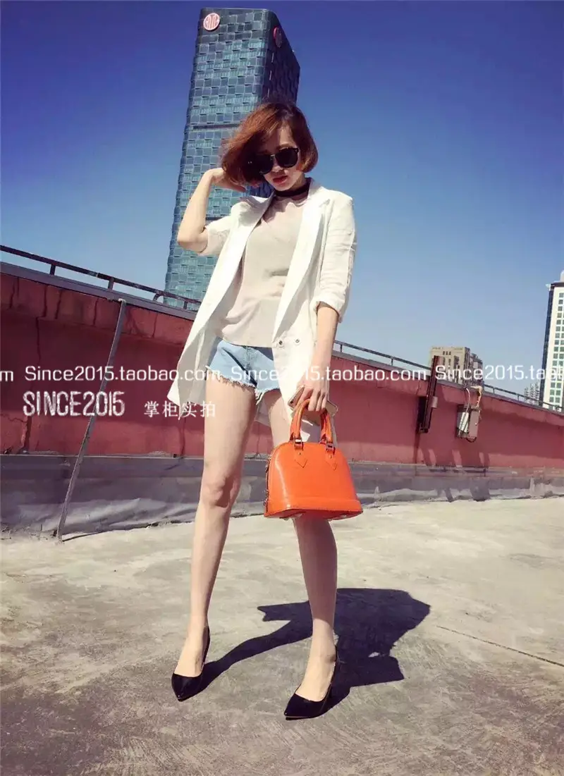 Korean Style High Waist Denim Shorts Women Summer Large — feature 10