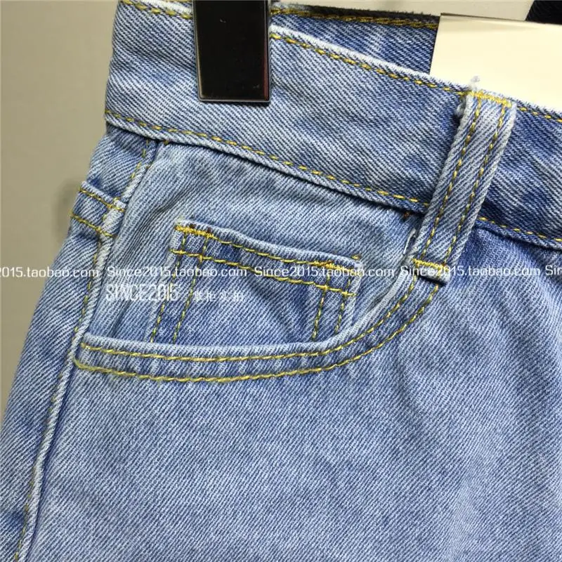 Korean Style High Waist Denim Shorts Women Summer Large — feature 15