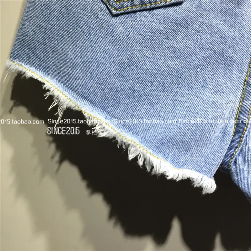 Korean Style High Waist Denim Shorts Women Summer Large — feature 17