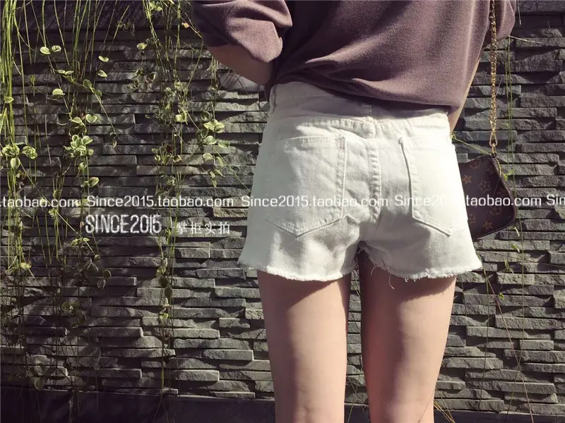 Korean Style High Waist Denim Shorts Women Summer Large — feature 6